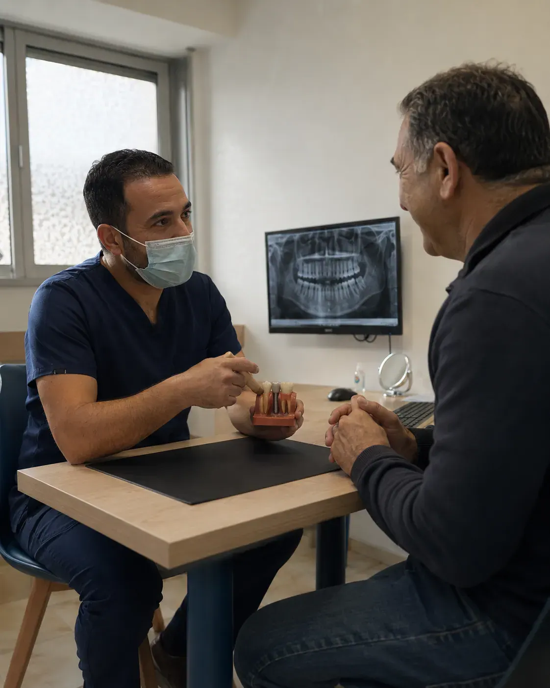 Consultation de suivi et d'entretien d'un implant