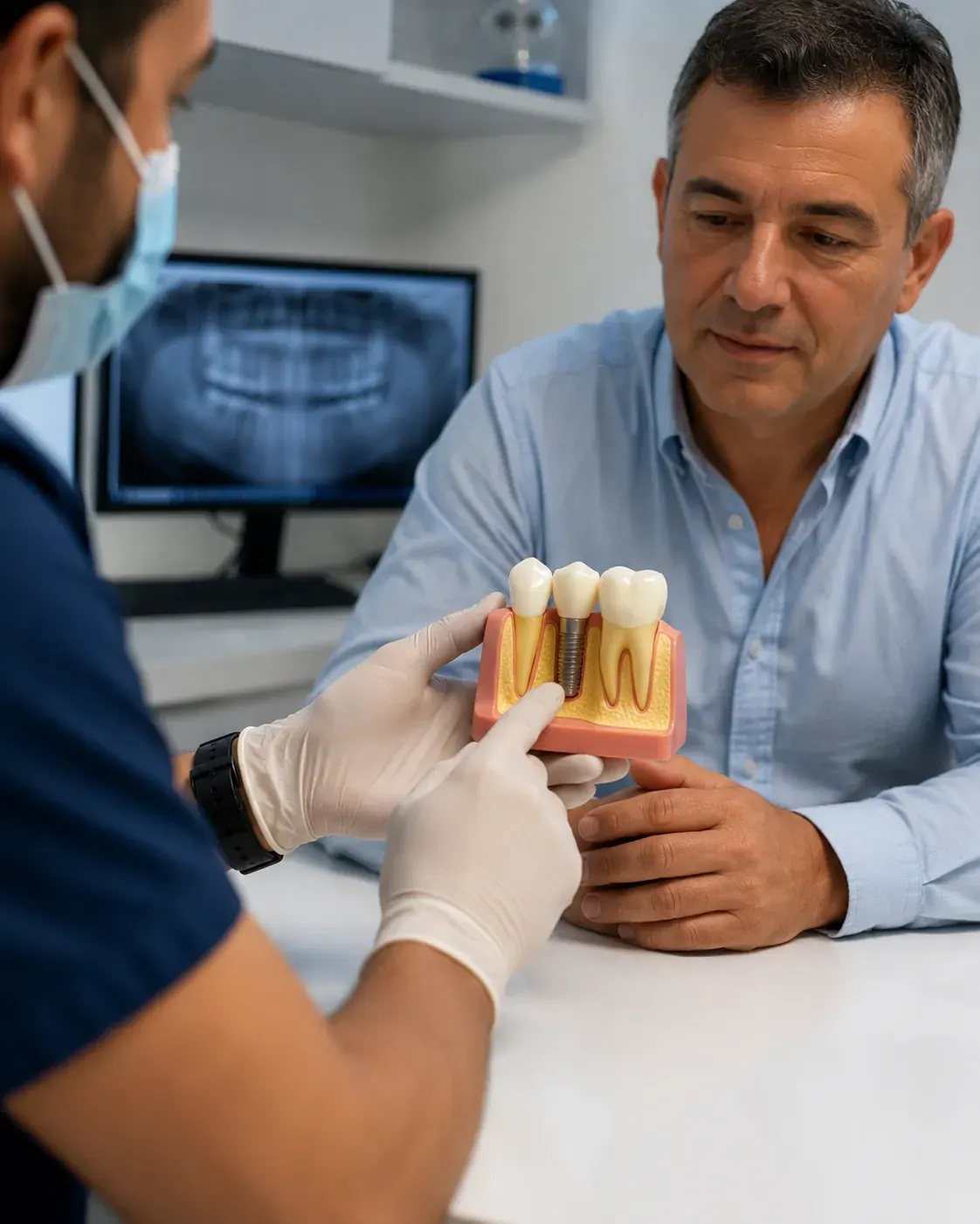 Présentation d'une solution pour remplacer une dent manquante
